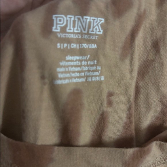 PINK Victoria's Secret 2pc Sleep Wear Boxer Briefs - Tan - Picture 2 of 2